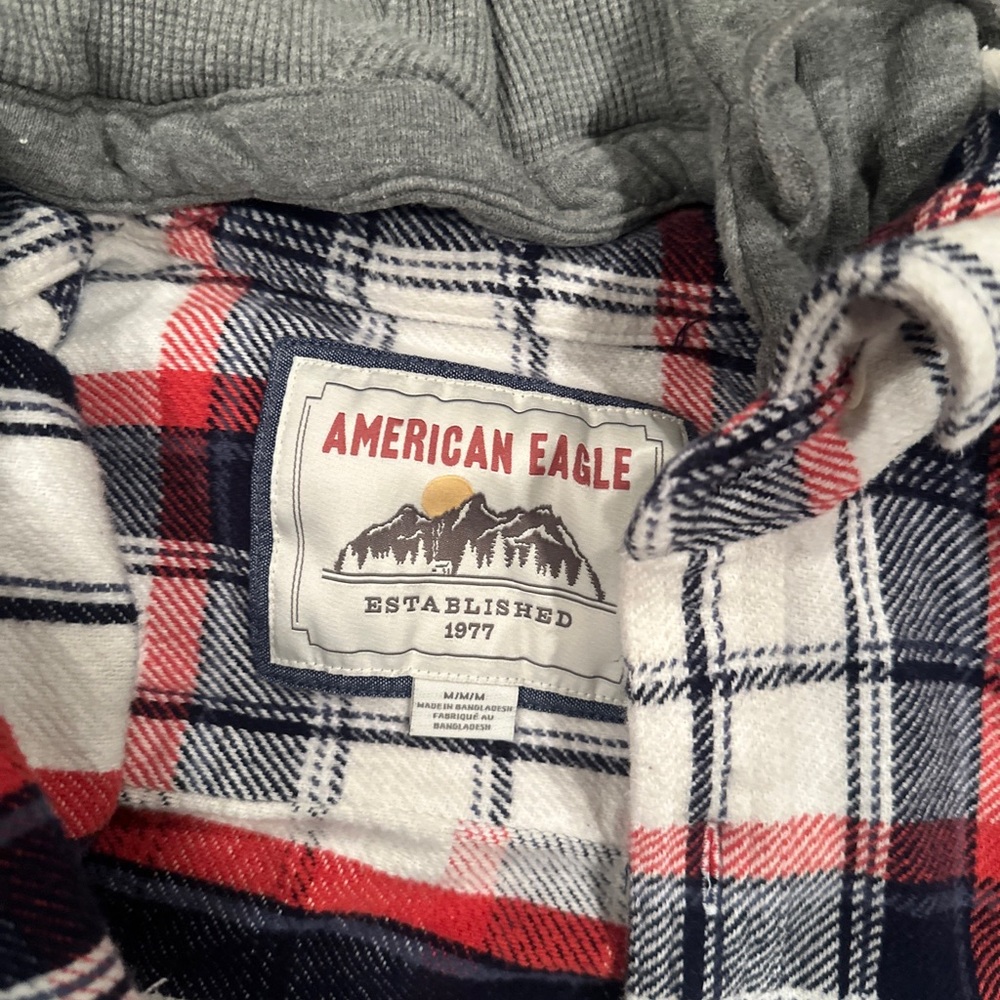 American Eagle Button Down Sweatshirt Size M - image 3